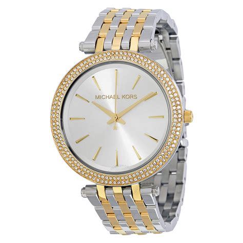 michael kors two tone watch women|michael kors darci watch 26mm.